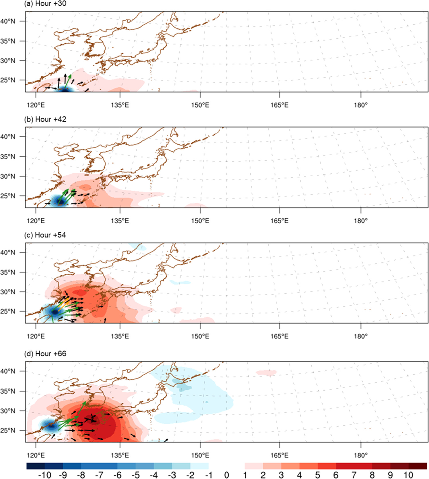 Effect of atmospheric response induced by preceding typhoon on movement ...