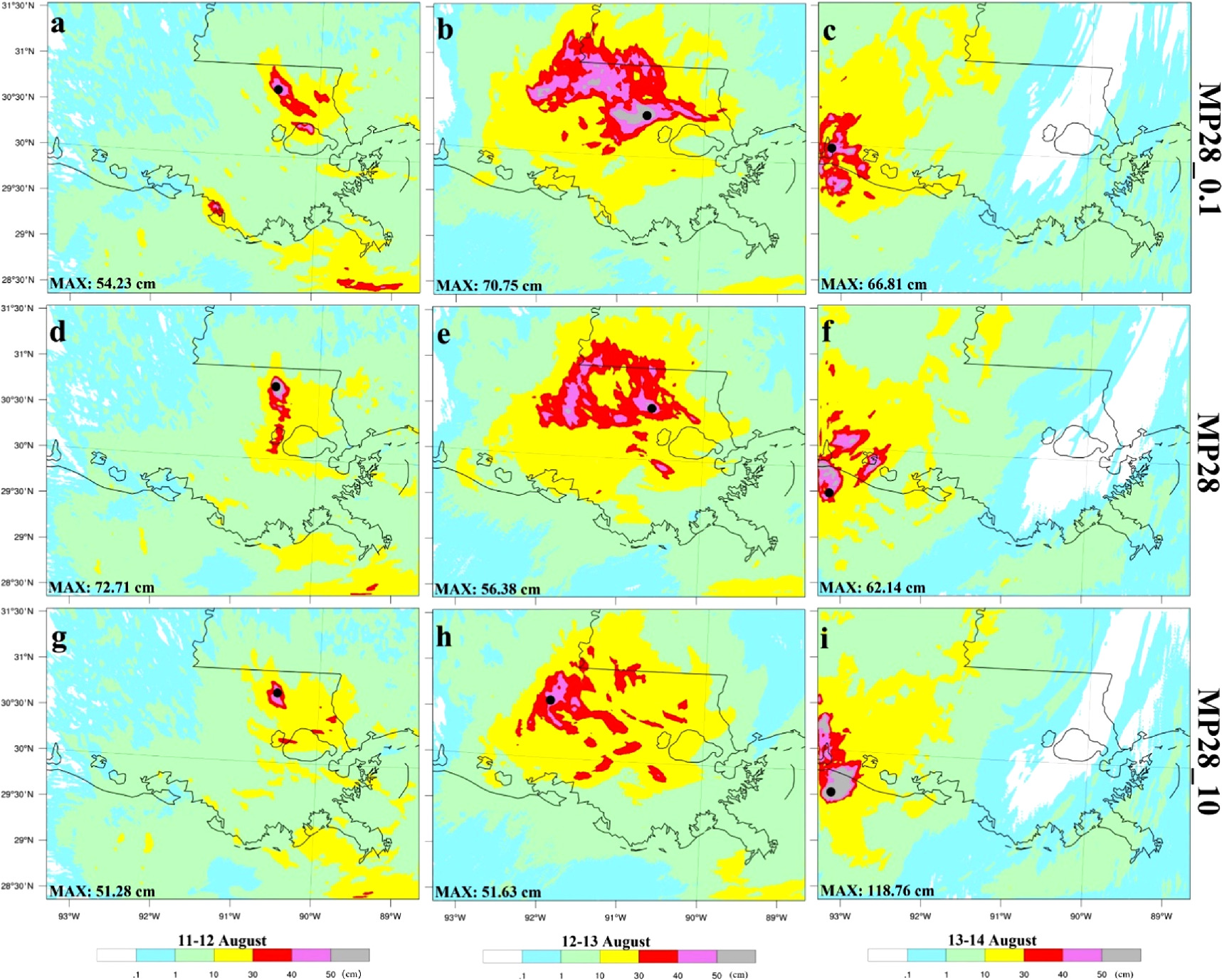 Sensitivity of spatial and temporal precipitation patterns to aerosol ...