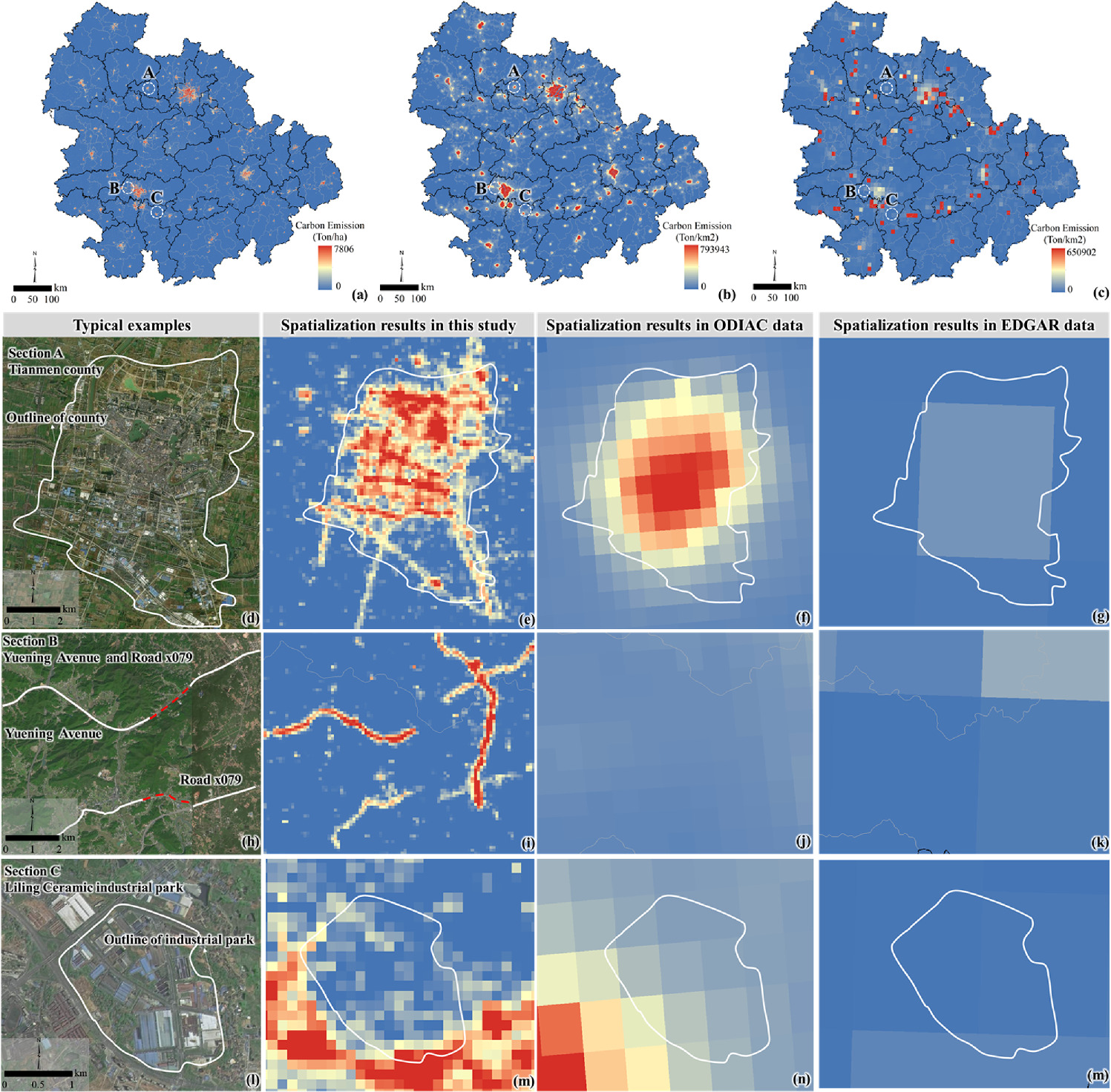 Spatialization Optimized estimation and spatialization of carbon emissions integrating ...