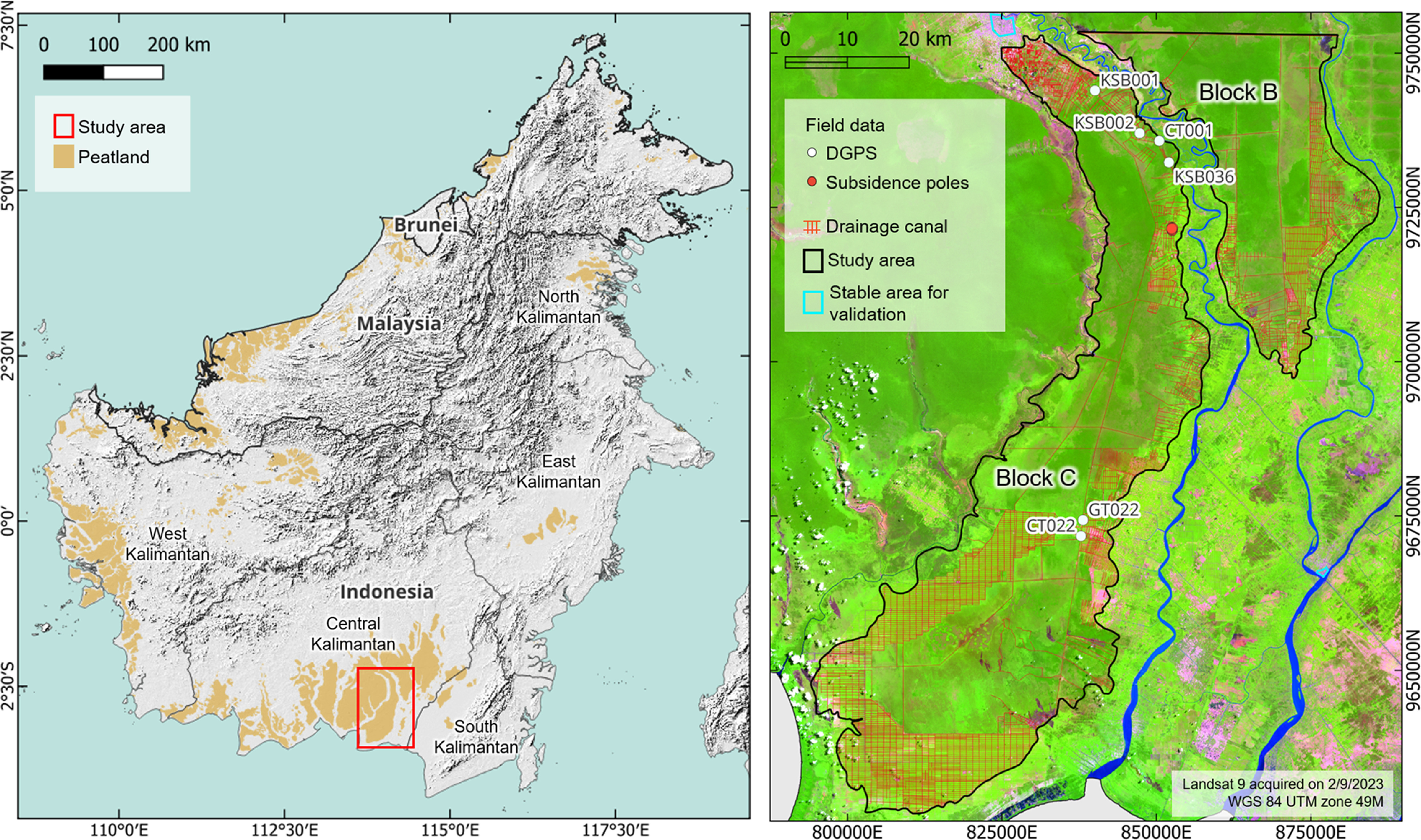 Monitoring degraded tropical peatland subsidence by integrating SBAS ...