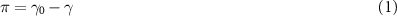 Equation (1)