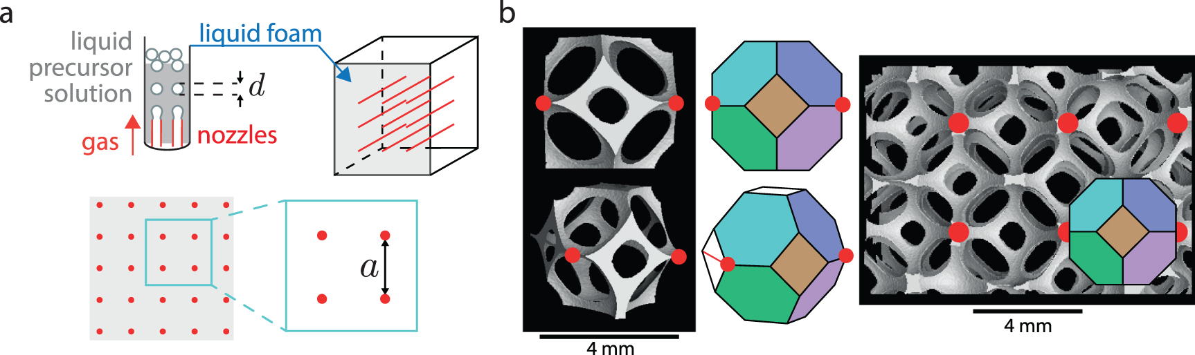 Crystalline structures in foams: guided mechanical self-assembly of ...