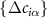 $\{\Delta c_{i\alpha}\}$