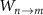 $W_{n\rightarrow m}$