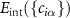 $E_\textrm{int}(\{c_{i\alpha}\})$