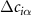 $\Delta c_{i\alpha}$