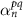 $\alpha^{pq}_n$