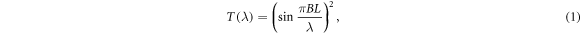 Equation (1)
