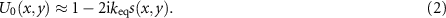 Equation (2)