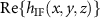 $\mathrm{Re}\lbrace{h_{\mathrm{IF}}(x,y,z)}\rbrace$