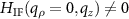 $H_{\mathrm{IF}}(q_\rho = 0,q_z)\neq 0$