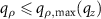 $q_{\rho} \leqslant q_{\rho,{\mathrm{max}}}(q_z)$