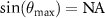 $\sin(\theta_{\mathrm{max}}) = \mathrm{NA}$