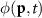 $\phi(\mathbf{p},t)$