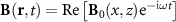 $\textbf(\textbf,t) = } \left[\textbf_0(x,z)\mathrm e^ \right]$