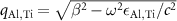 $q_} = \sqrt}/c^2}$