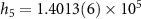 $h_5 = 1.4013(6)\times10^5$