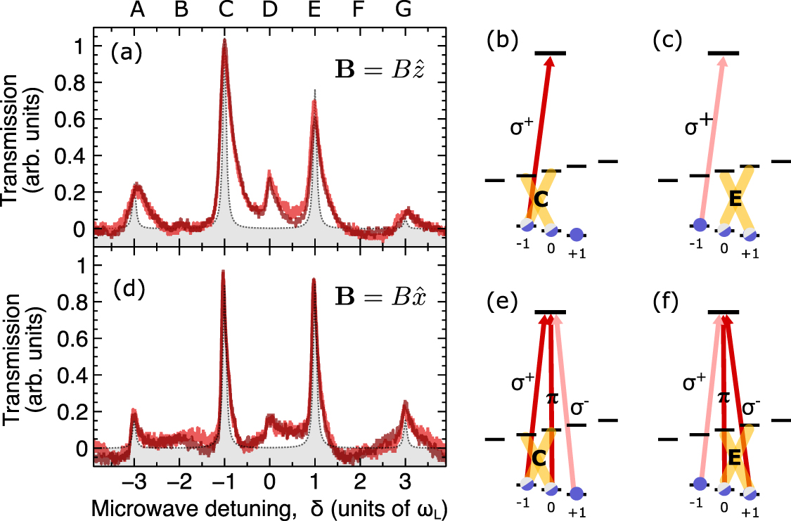 Manipulating optical absorption and polarization using microwave ...