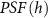 $PSF\left(h\right)$
