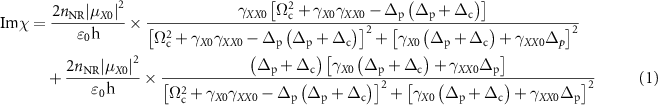 Equation (1)