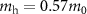 $}} = 0.57$