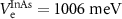 $V_}^}} = 1006}$