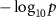 $-\log_p$