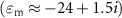$\left( }} \approx - 24 + 1.5i} \right)$