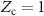$}} = 1$
