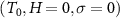$(T_0, H = 0, \sigma = 0)$