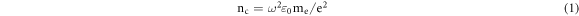 Equation (1)