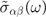 ${\tilde{\sigma }}_{\alpha \beta }(\omega )$