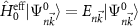 $\hat{H}_0^\text{eff} | \Psi_{n\vec{k}}^0 \rangle = E_{n\vec{k}} |\Psi_{n\vec{k}}^0 \rangle$