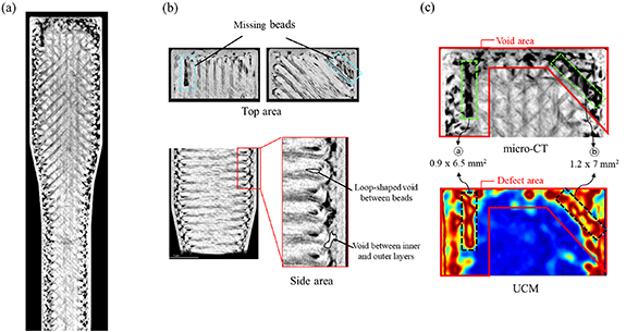 Investigation of manufacturing defects in 3D-printed CFRP using laser ...