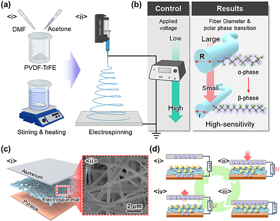 Highly sensitive triboelectric pressure sensors based on P(VDF-TrFE ...