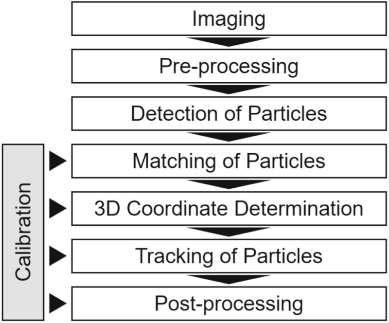 3D particle tracking velocimetry for the determination of temporally ...