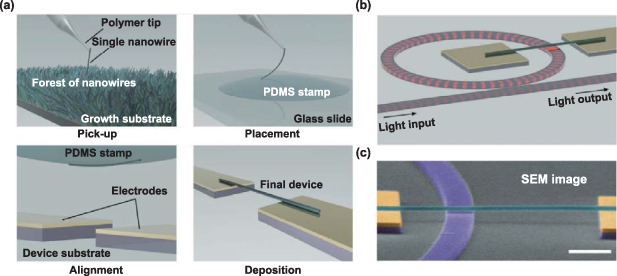 Fabrication and integration of photonic devices for phase-change memory ...