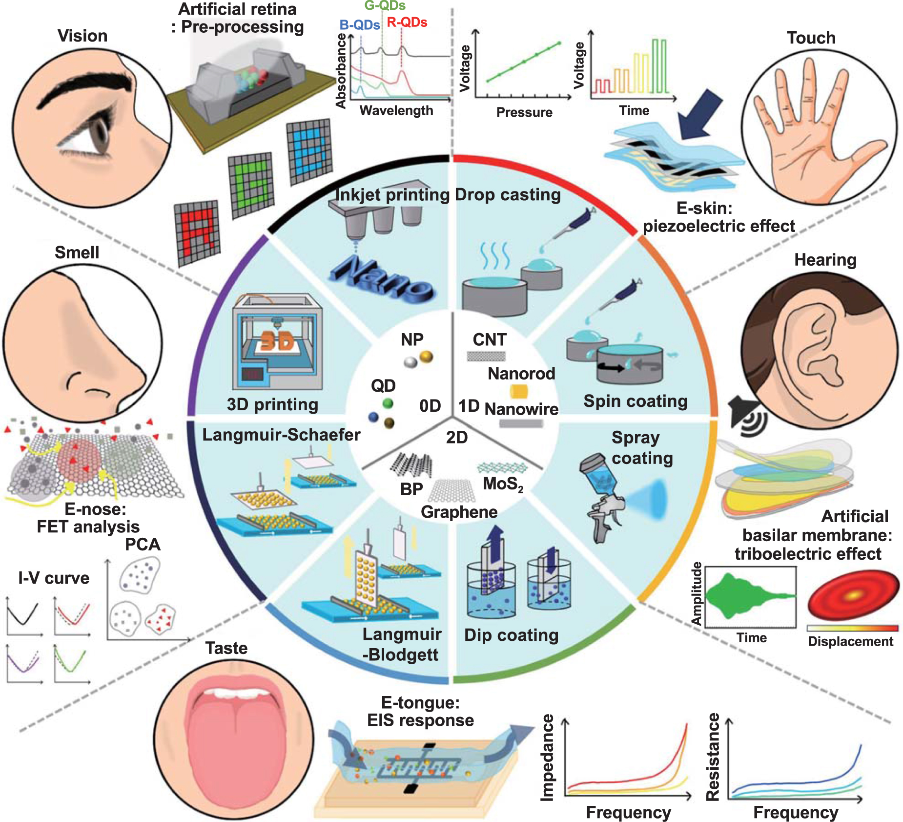 Solution-processing approach of nanomaterials toward an artificial ...
