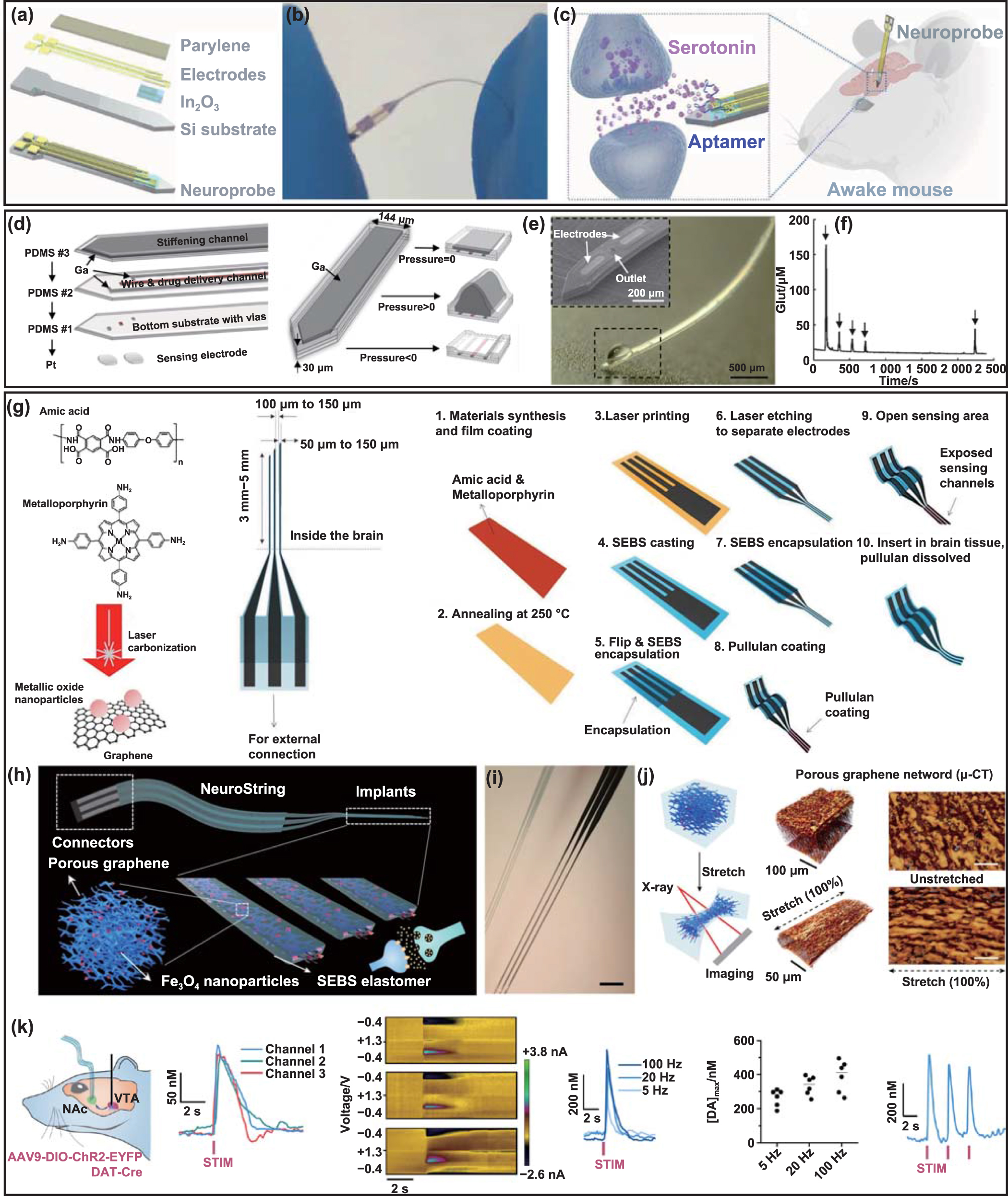 Design and manufacturing of soft electronics for in situ biochemical ...