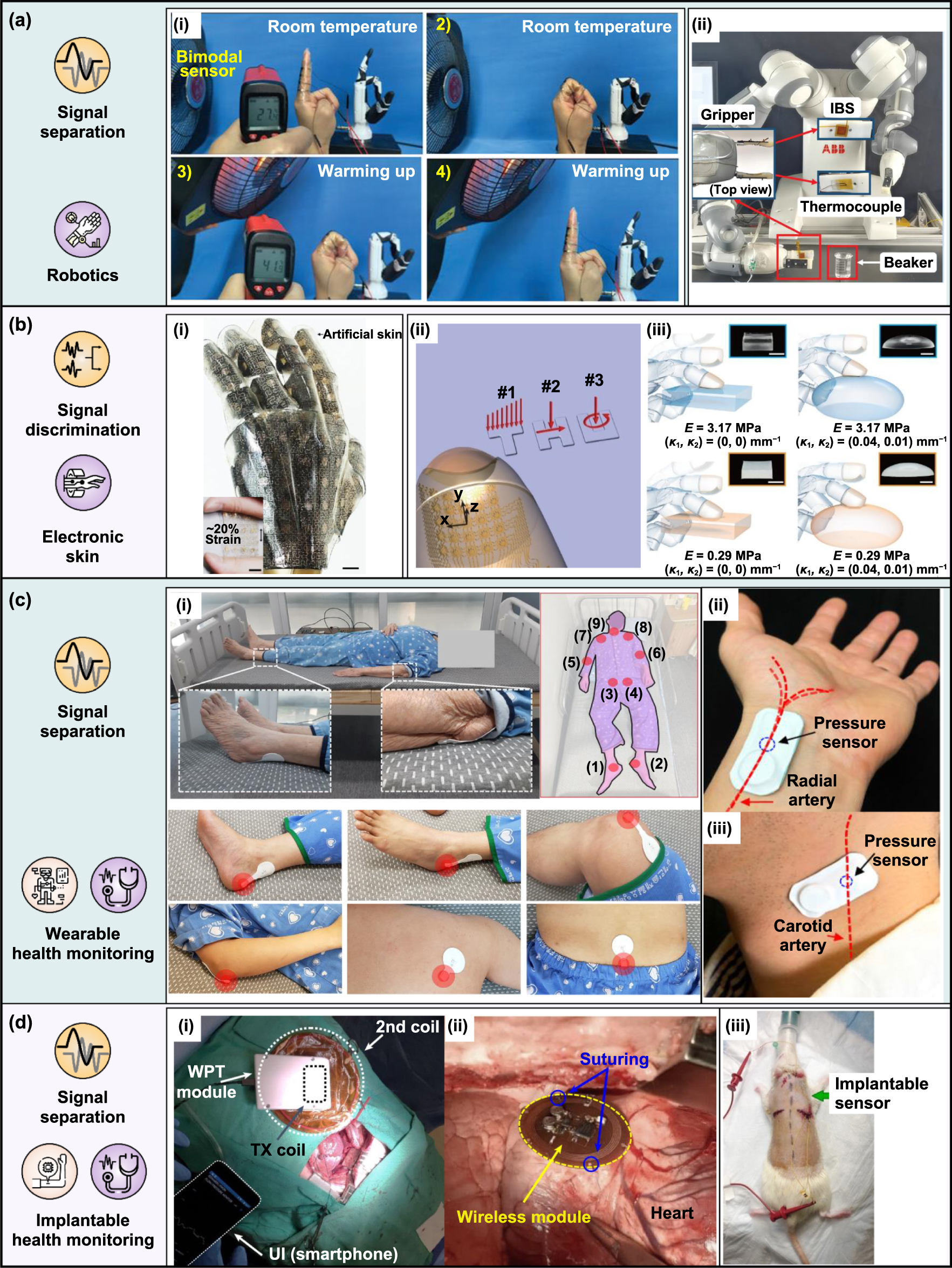 Advanced approaches to decoupled sensory signal monitoring in human ...
