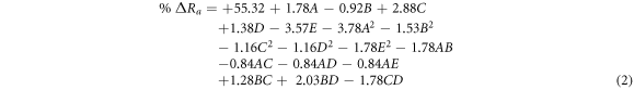 Equation (2)