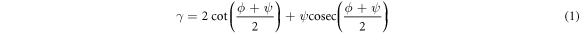 Equation (1)