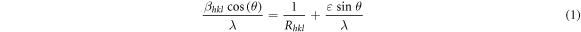 Equation (1)