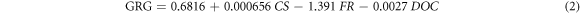 Equation (2)