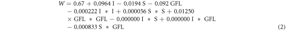 Equation (2)