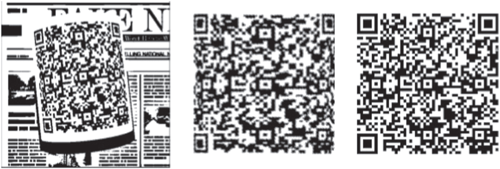 Detection and rectification method for bent QR code recognition using ...