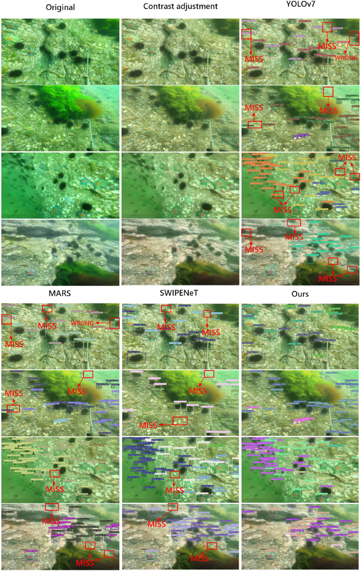 Underwater target detection algorithm based on feature enhancement and ...
