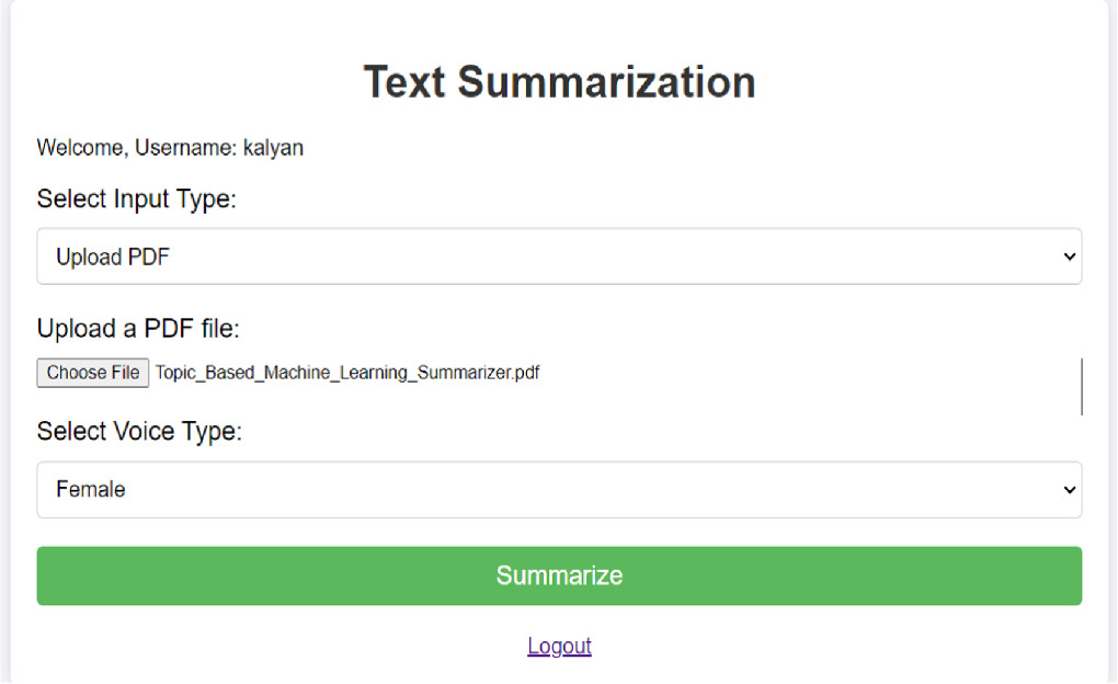 Enhancing text summarization and audio generation using hybrid model ...