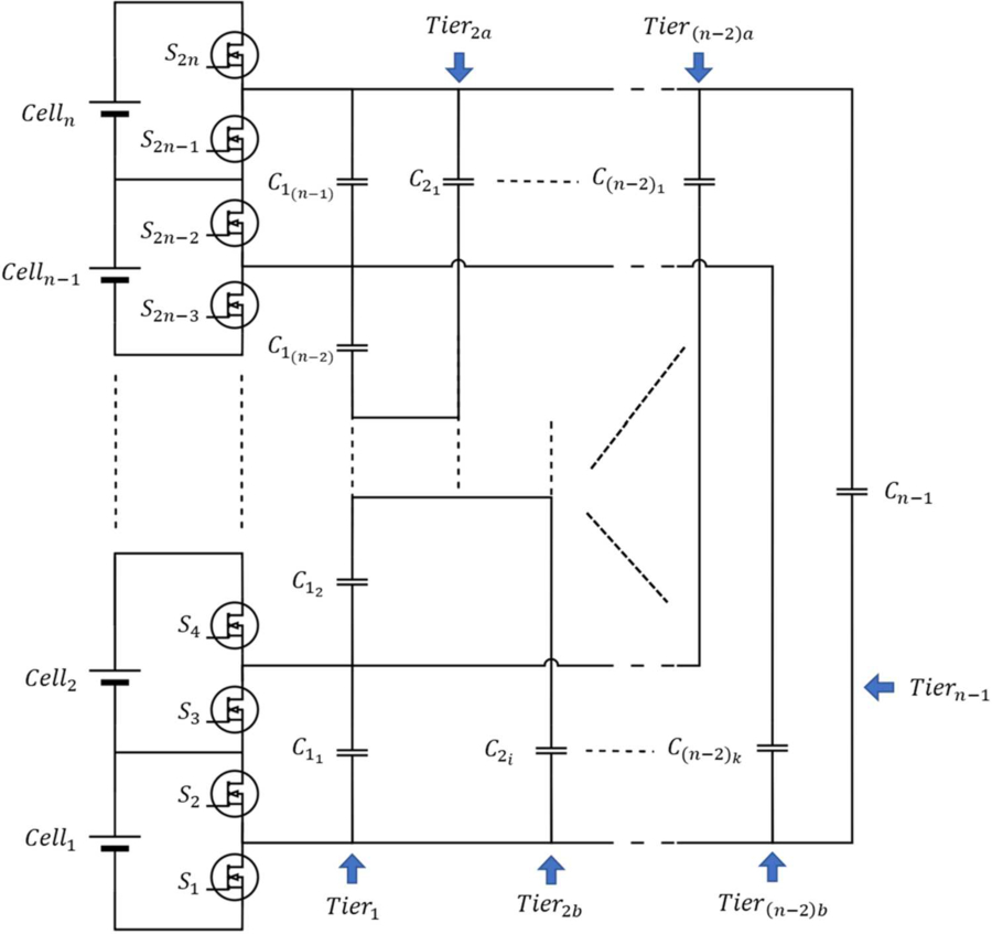 Delta Control Capactor Modularized delta switched-capacitor voltage balancing circuit with ...
