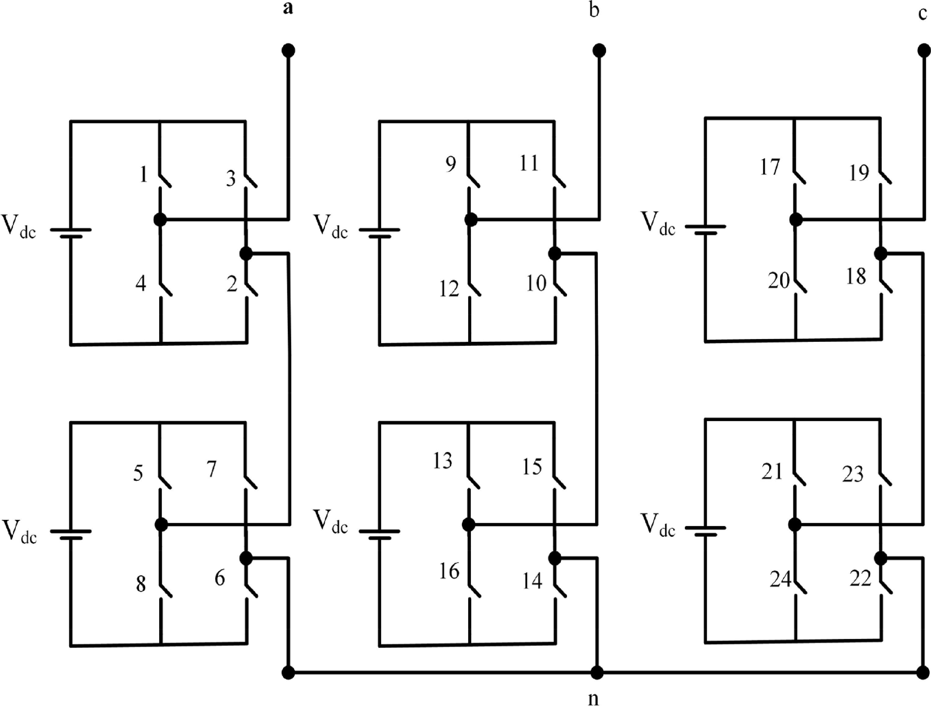 Simplified space vector modulation technique for a cascaded H-bridge ...
